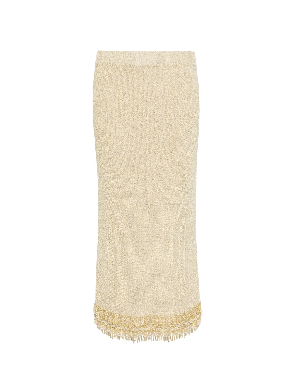 SIMKHAI Zeni pearl fringe skirt - Or SIMKHAI Zeni pearl fringe skirt - Or