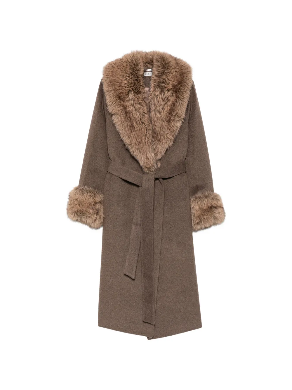 SIMKHAI Kinsley belted coat - Brown