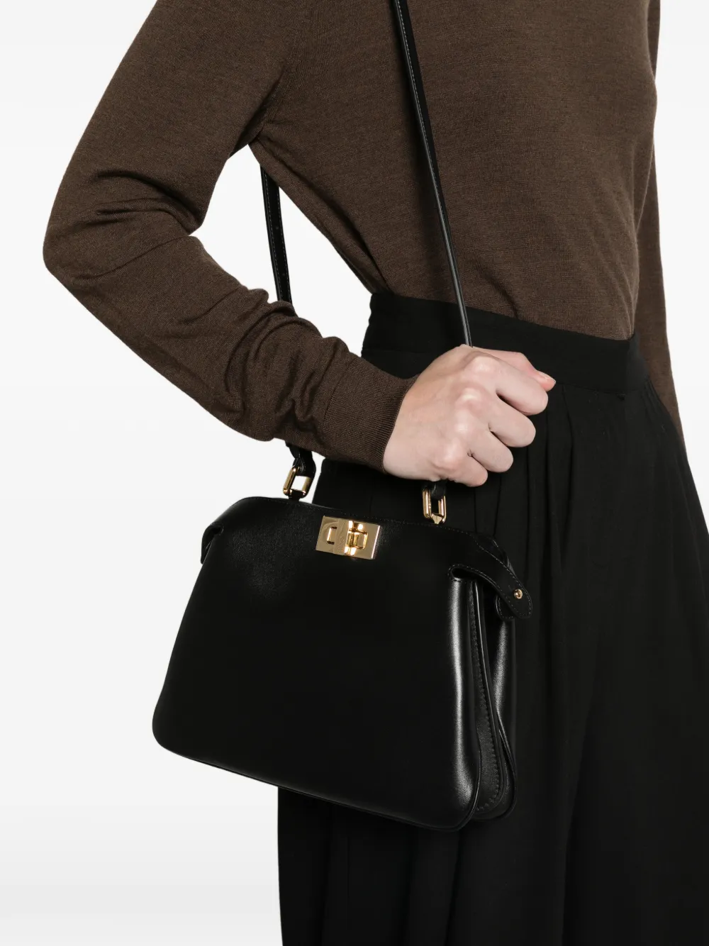 FENDI Peekaboo Soft small bag Zwart