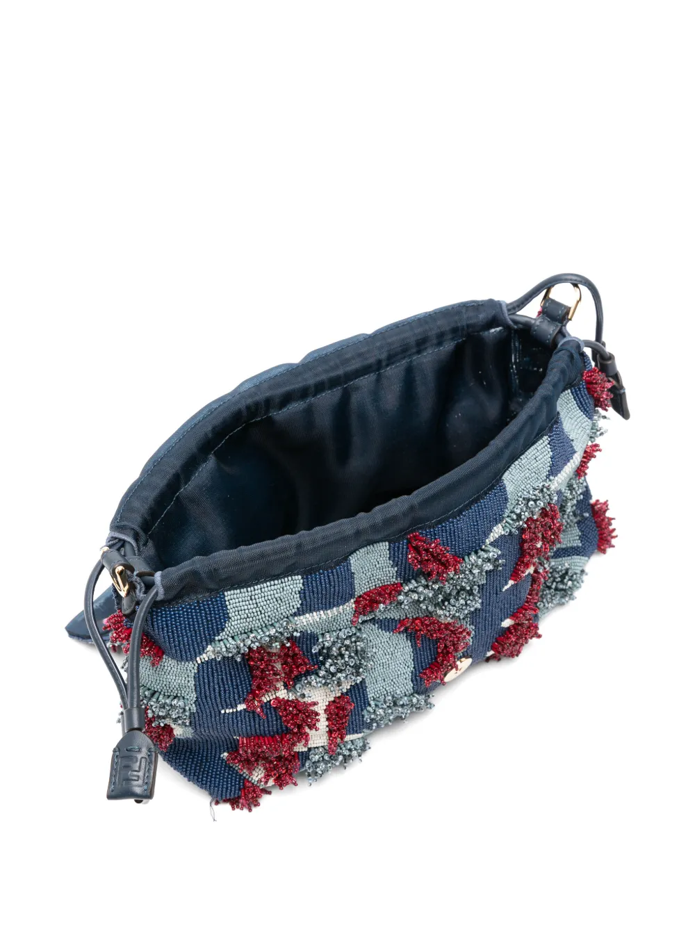 FENDI Medium Mamma Baguette tas Blauw