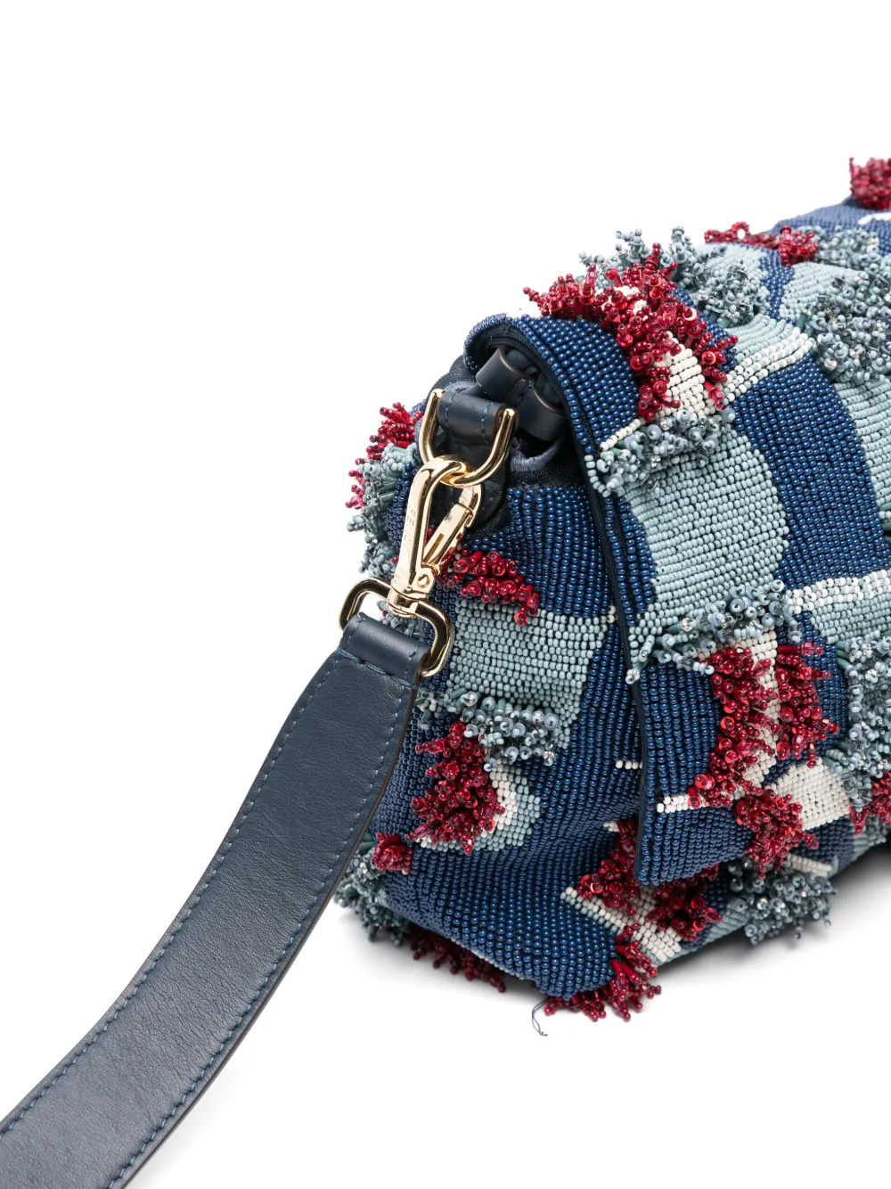 FENDI Medium Mamma Baguette tas Blauw