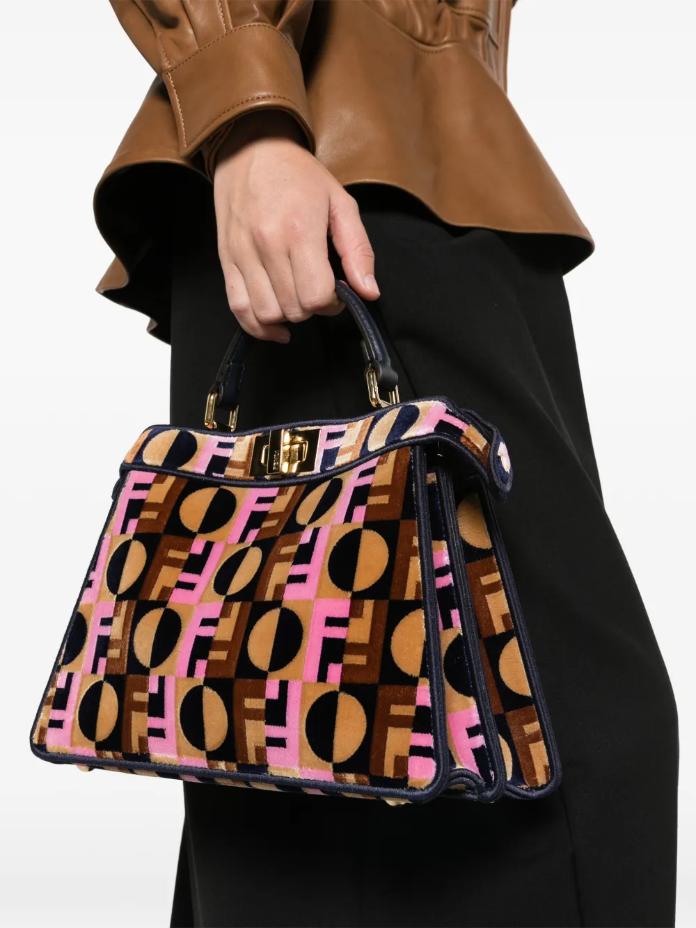 FENDI Peekaboo ISeeU shopper Bruin