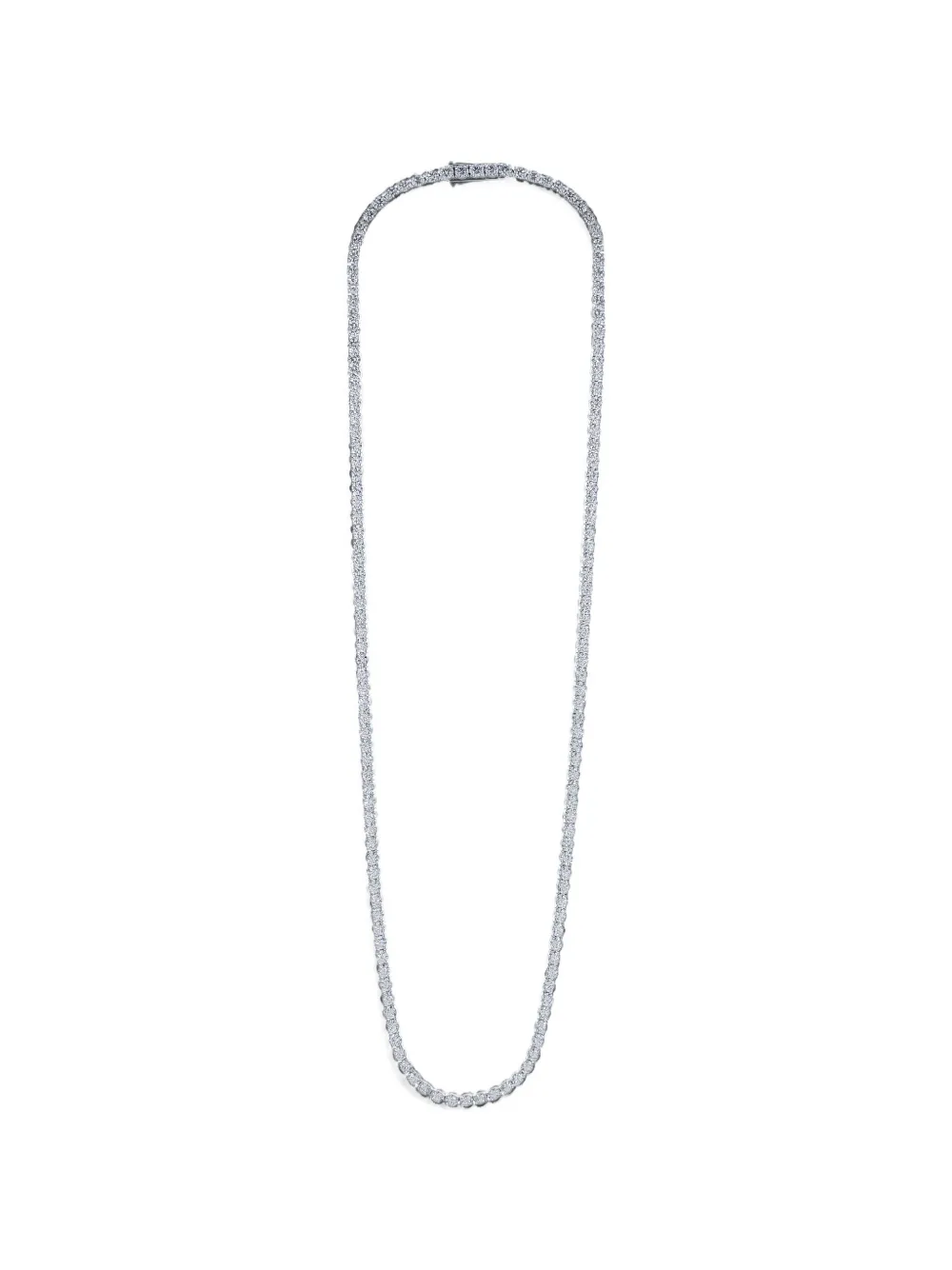With Love Lab-grown Diamond Tennis Necklace In Metallic