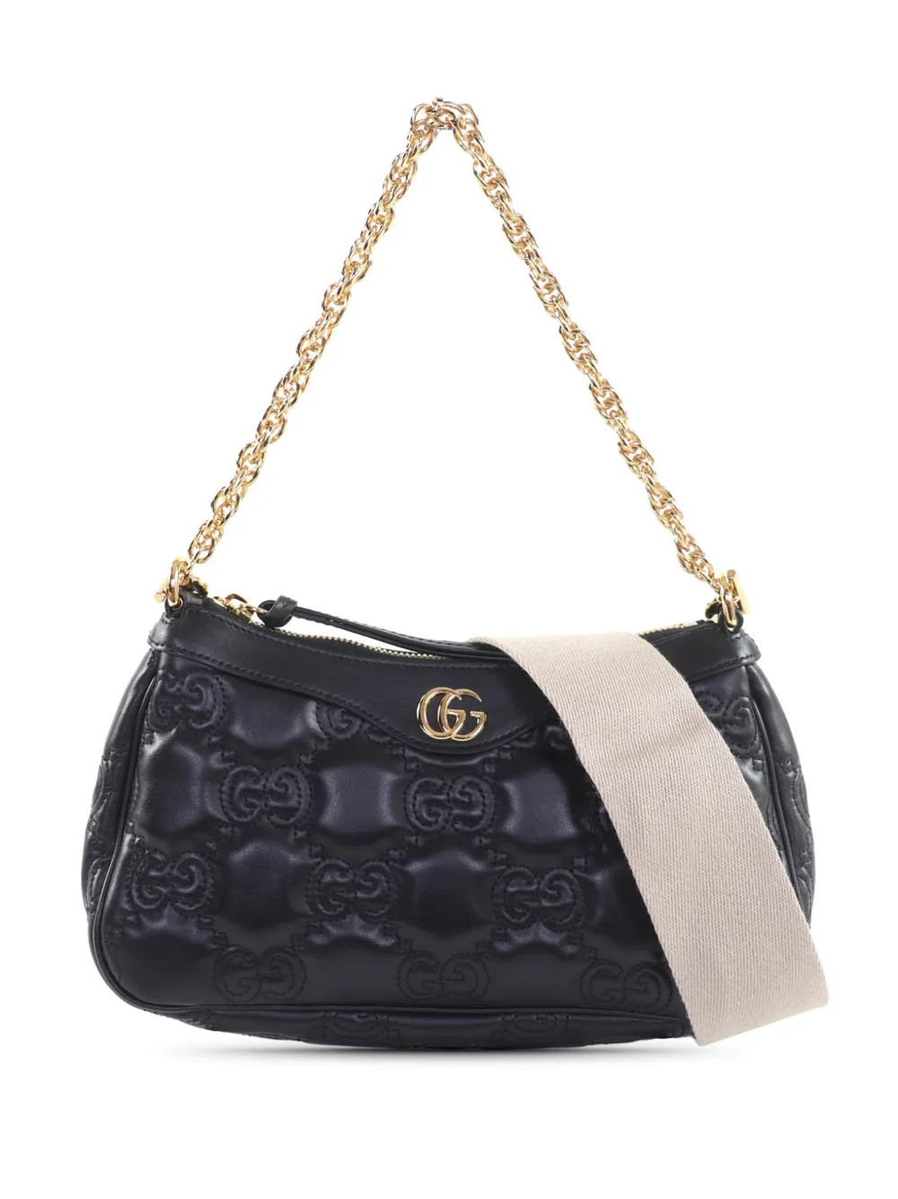 Gucci Pre-Owned 2016-2026 Small Leather GG Matelasse satchel - Nero
