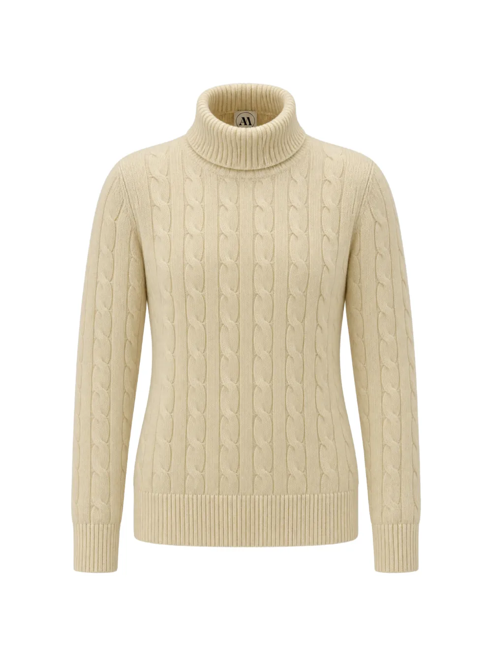 ANDRÈ MAURICE cable-knit roll-neck sweater