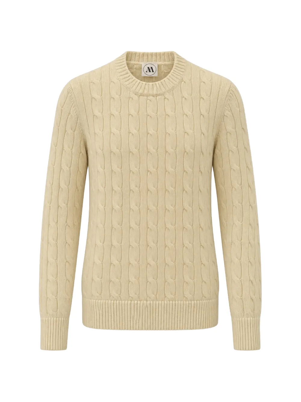 ANDRÈ MAURICE cable-knit crew-neck sweater