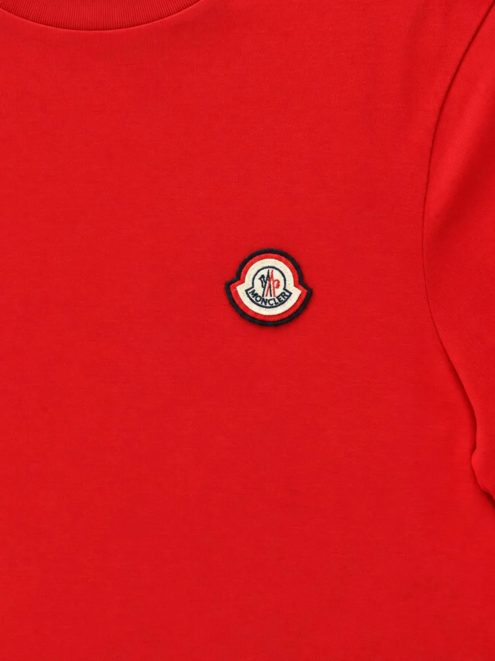 Moncler T-shirt met logopatch Rood
