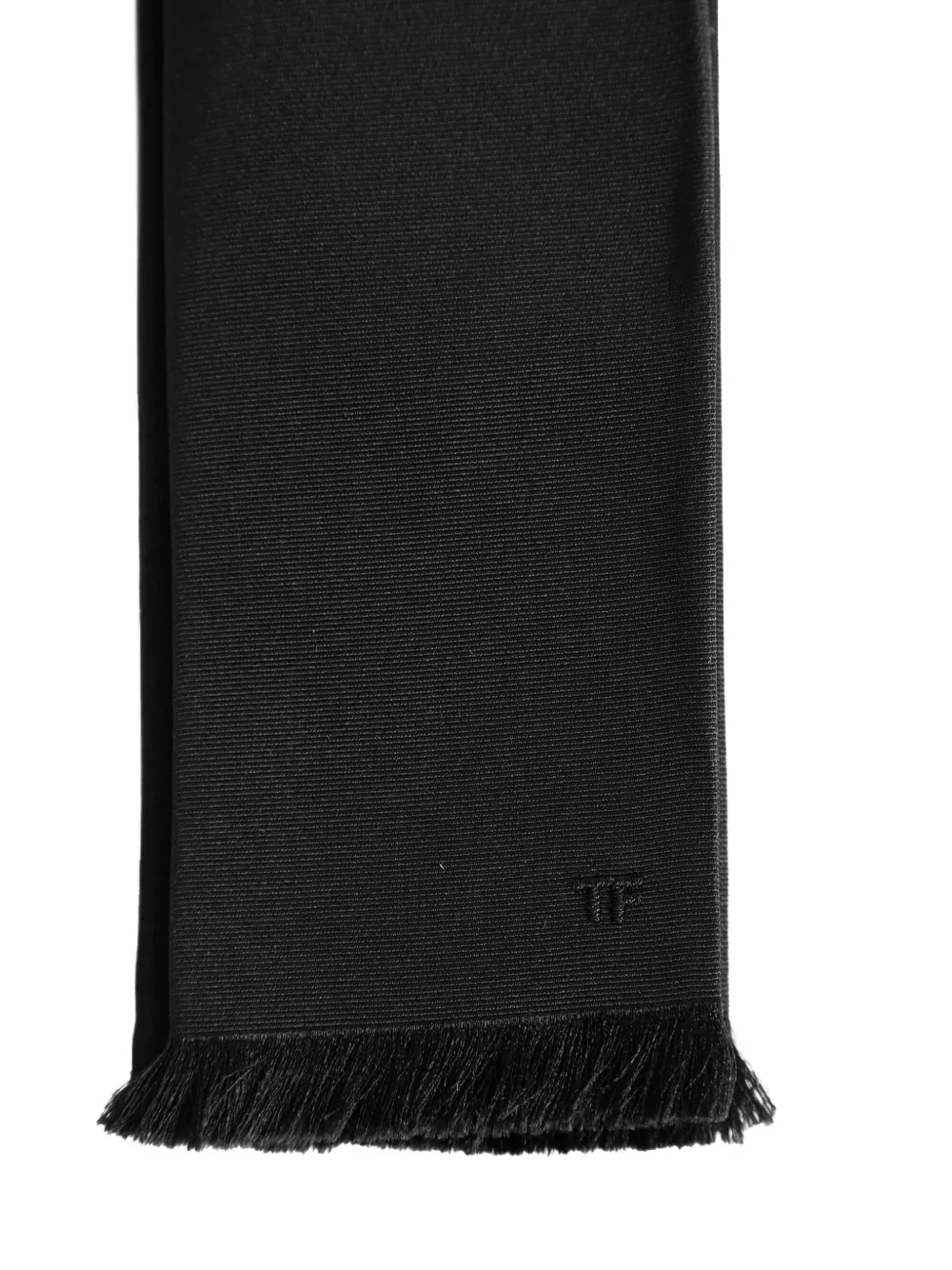 TOM FORD Sjaal met franje Zwart
