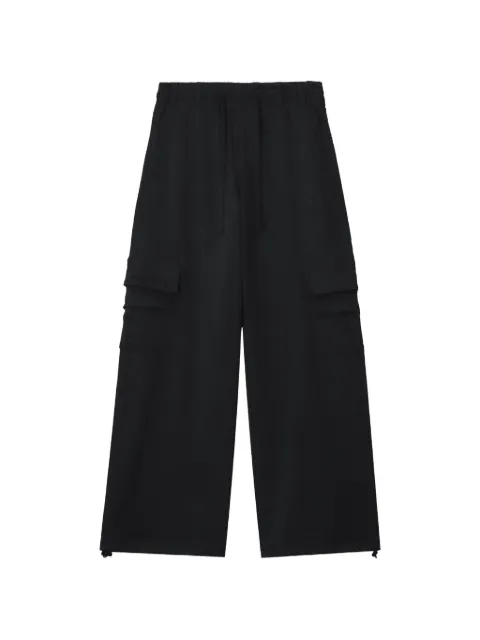 izzue drawstring wide-leg cargo pants