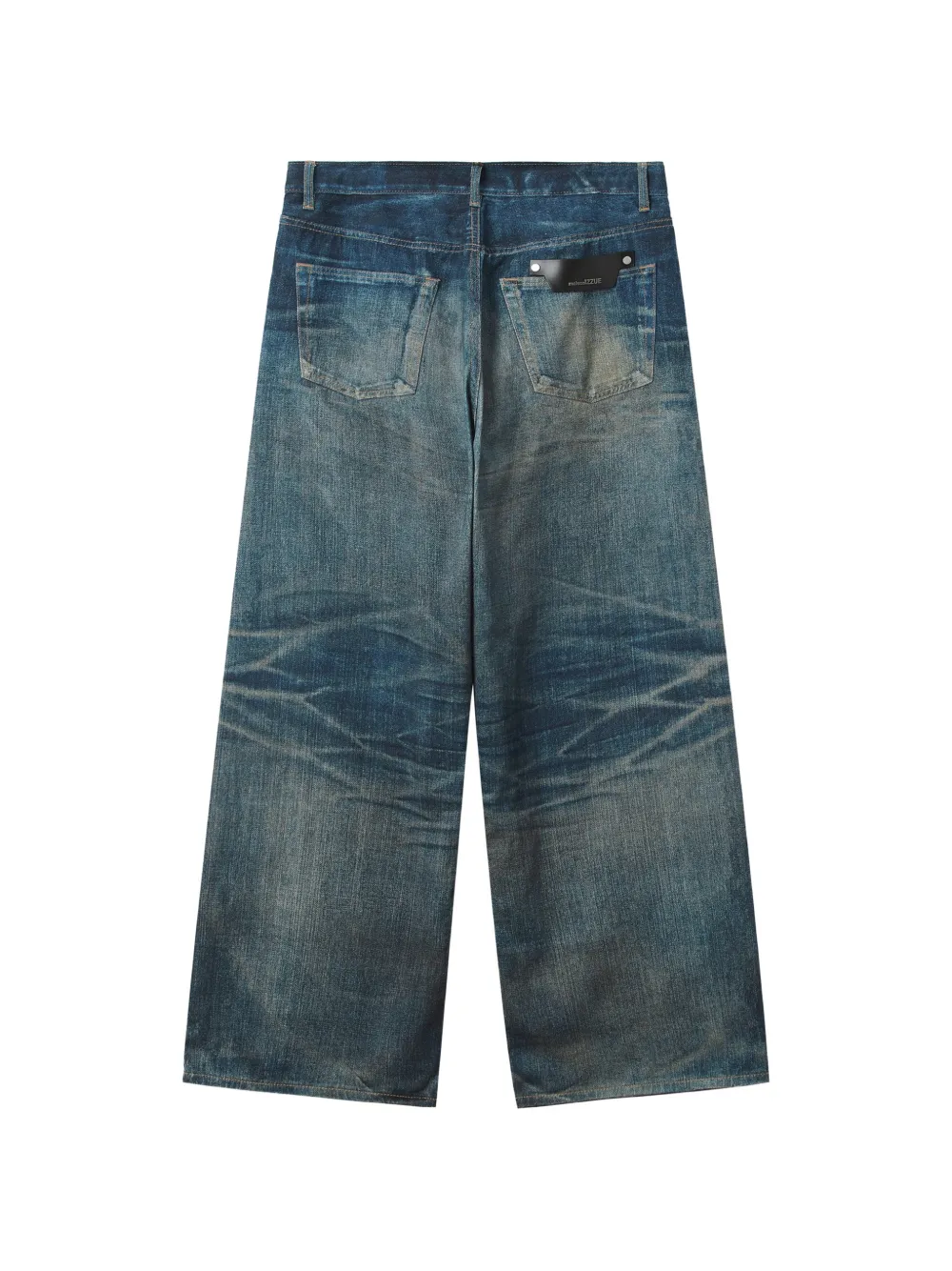izzue Jeans met vervaagd effect en whisker-effect Blauw