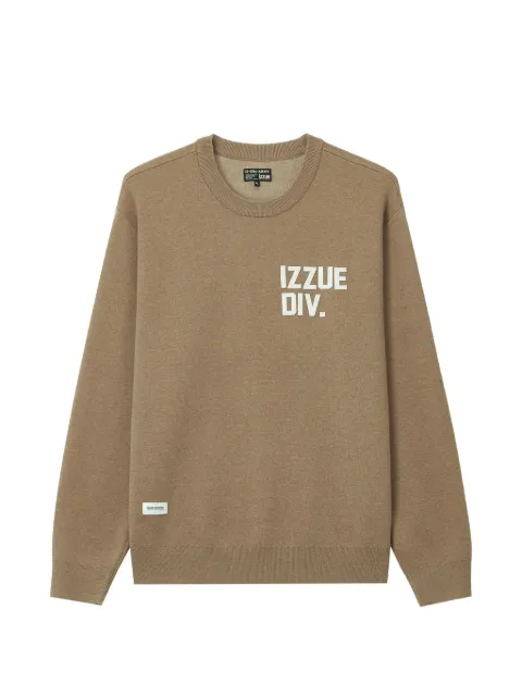 izzue logo-print crew-neck sweatshirt