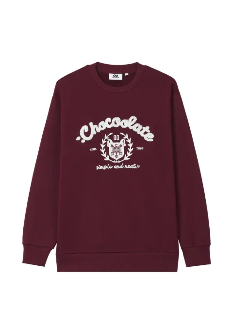 CHOCOOLATE logo-embroidered sweatshirt