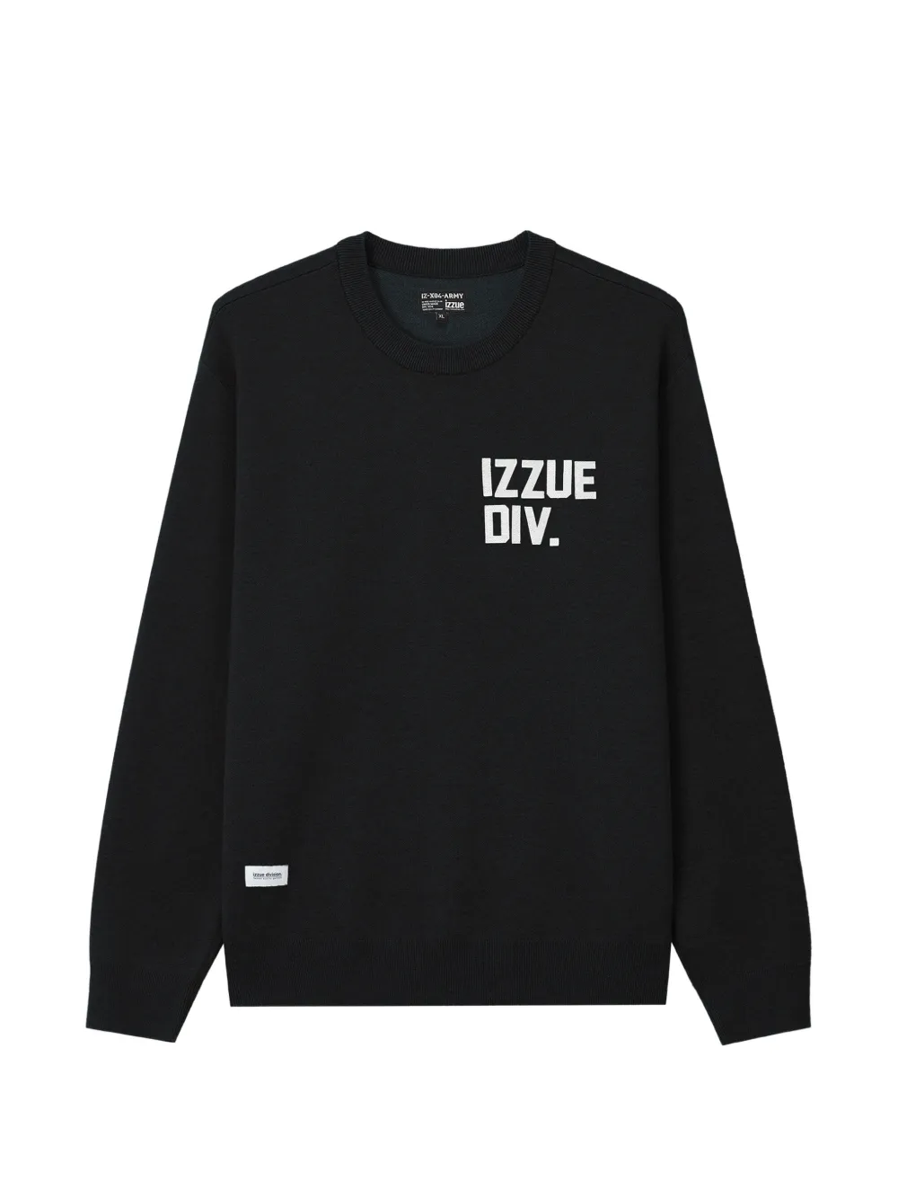 izzue logo-intarsia sweatshirt - Nero