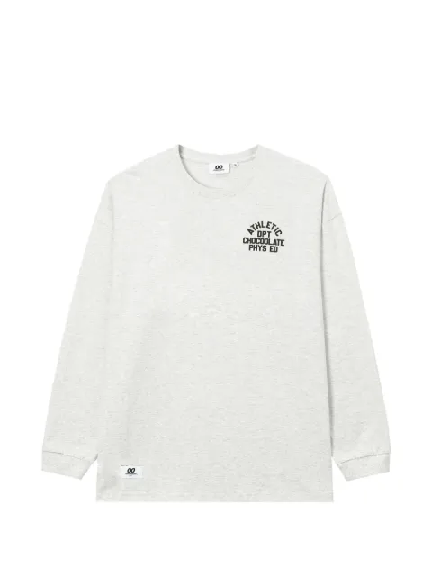 CHOCOOLATE logo-print long-sleeve T-shirt