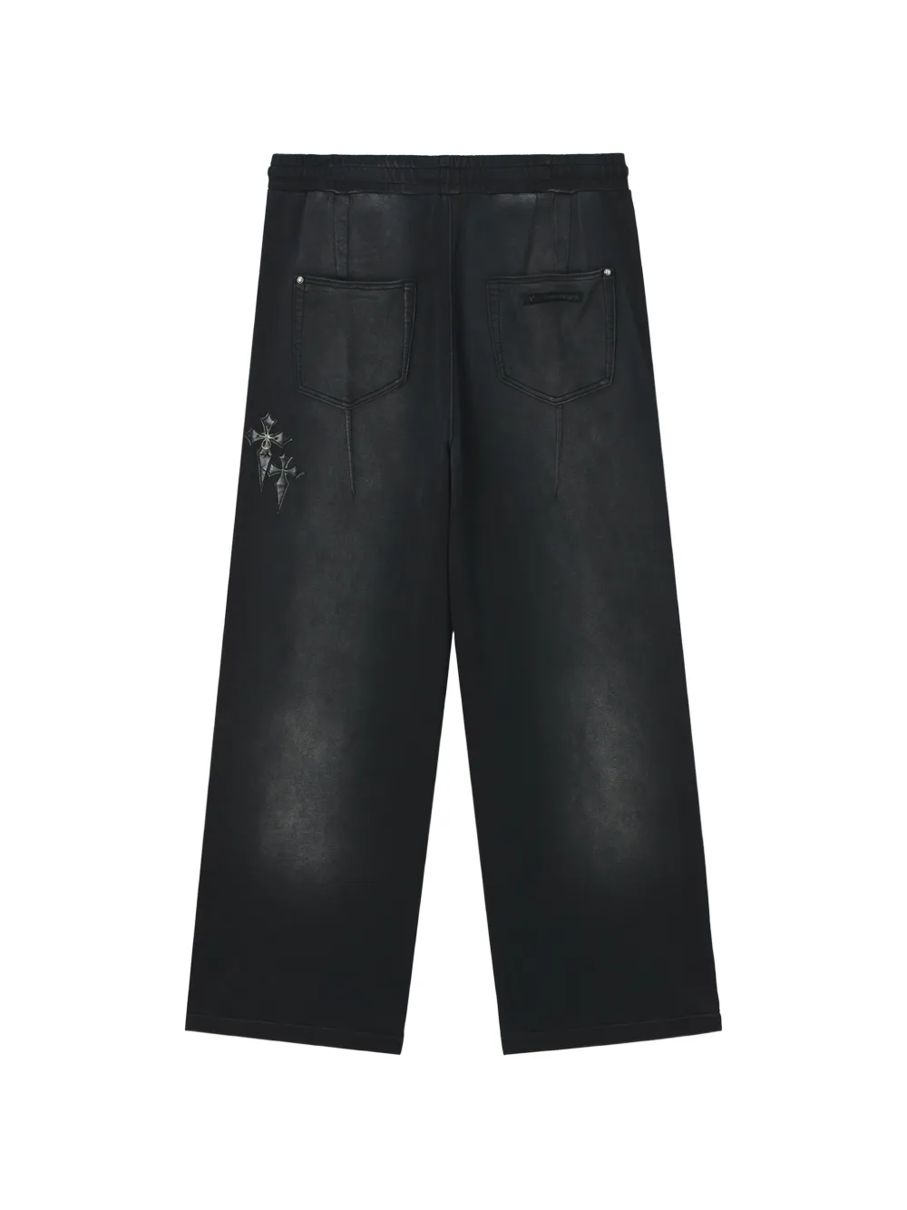 FIVE CM Broek met vervaagd effect en opgestikt detail Zwart