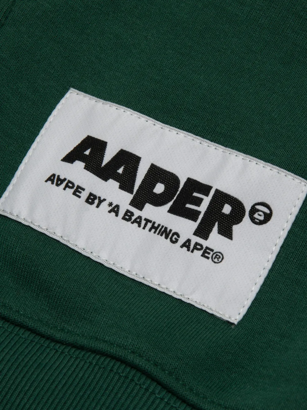 AAPE BY *A BATHING APE logo-print hoodie Groen
