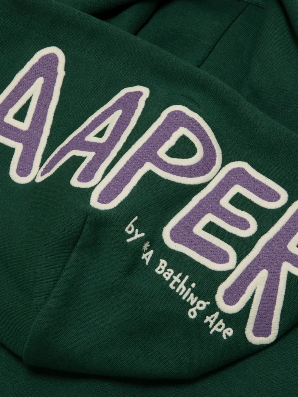 AAPE BY *A BATHING APE logo-print hoodie Groen
