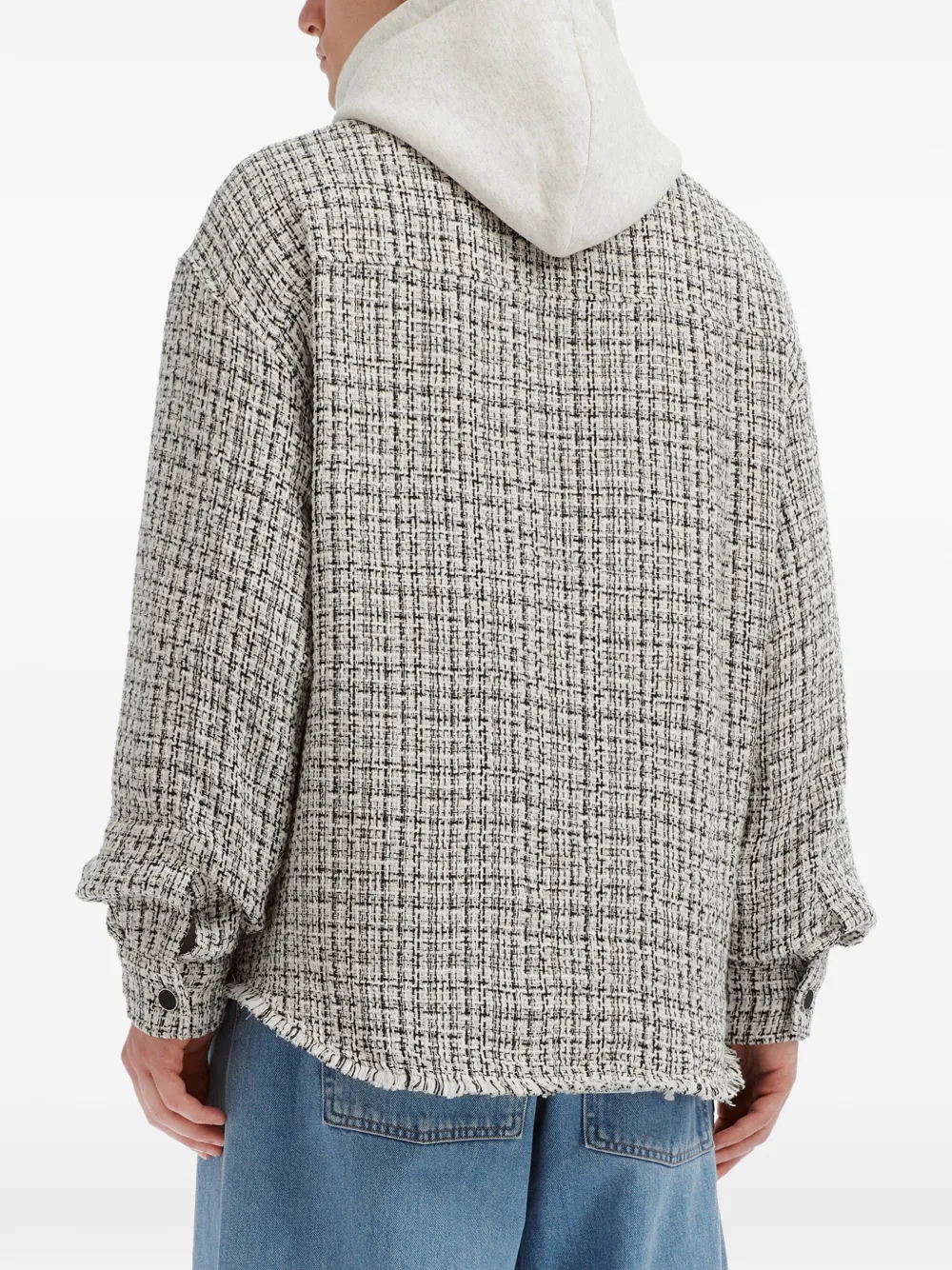 Musium Div. Jack met capuchon en tweed-effect Beige