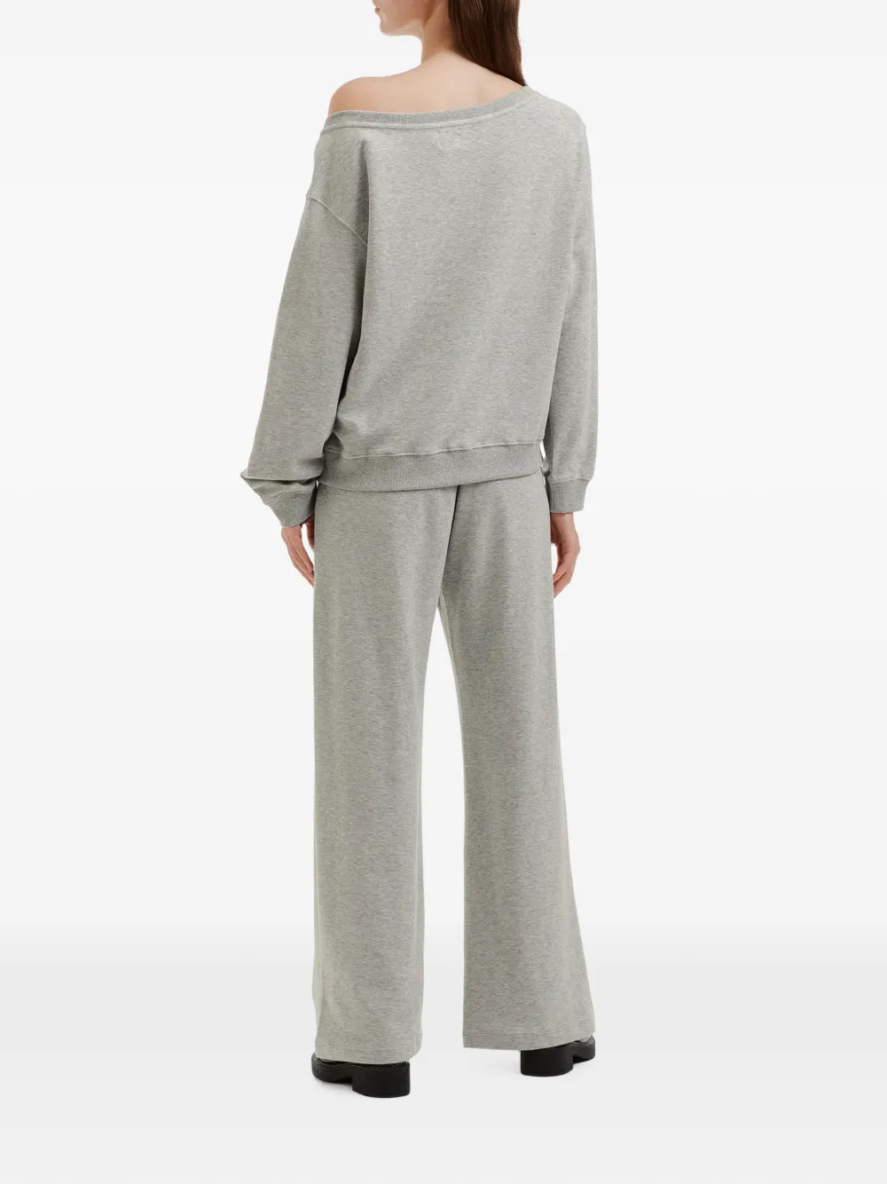 b+ab Off-shoulder trainingspak met verfraaiing Grijs