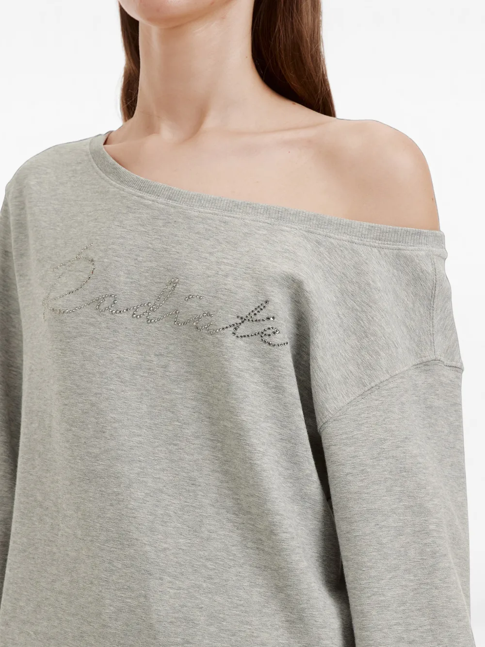 b+ab Off-shoulder trainingspak met verfraaiing Grijs