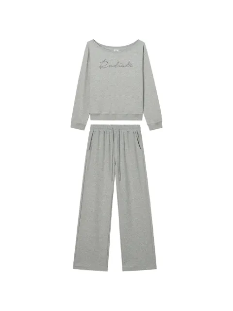 b+ab embellished off-shoulder tracksuit