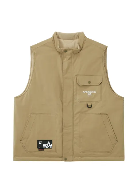 izzue reversible quilted gilet