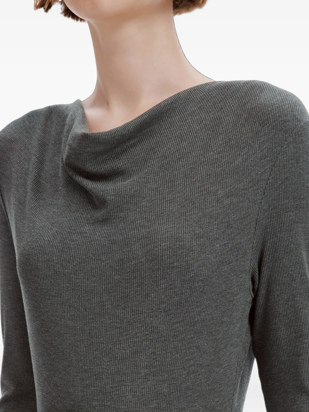 tout a coup Midi-jurk met ceintuur Grijs
