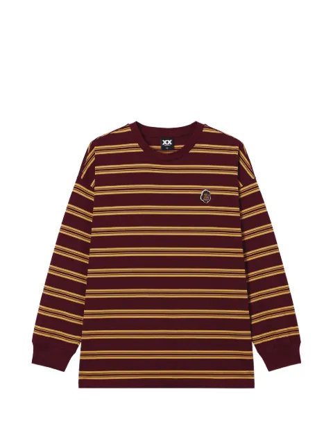FINGERCROXX playera con rayas horizontales estampadas