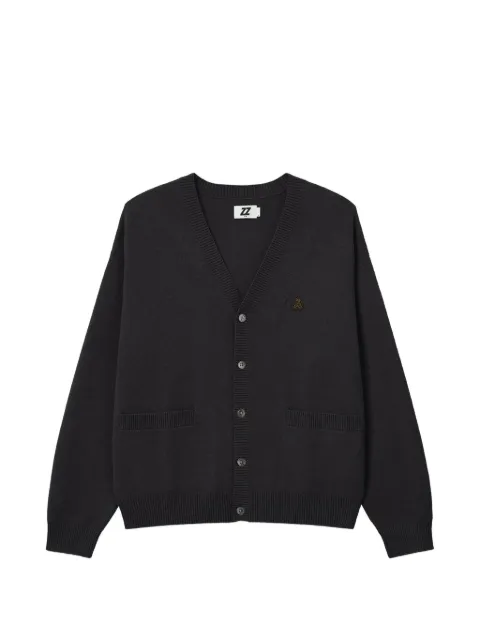 izzue logo-patch V-neck cardigan