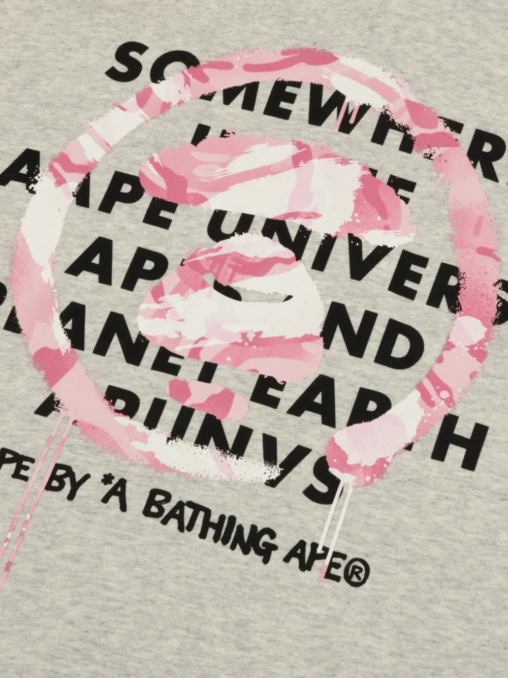 AAPE BY *A BATHING APE AAPE hoodie met rits Grijs