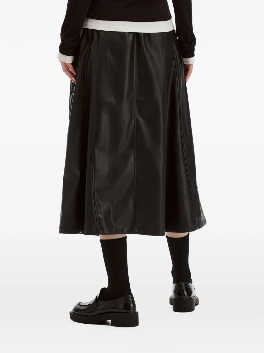 tout a coup Elastische rok met vlakken Zwart