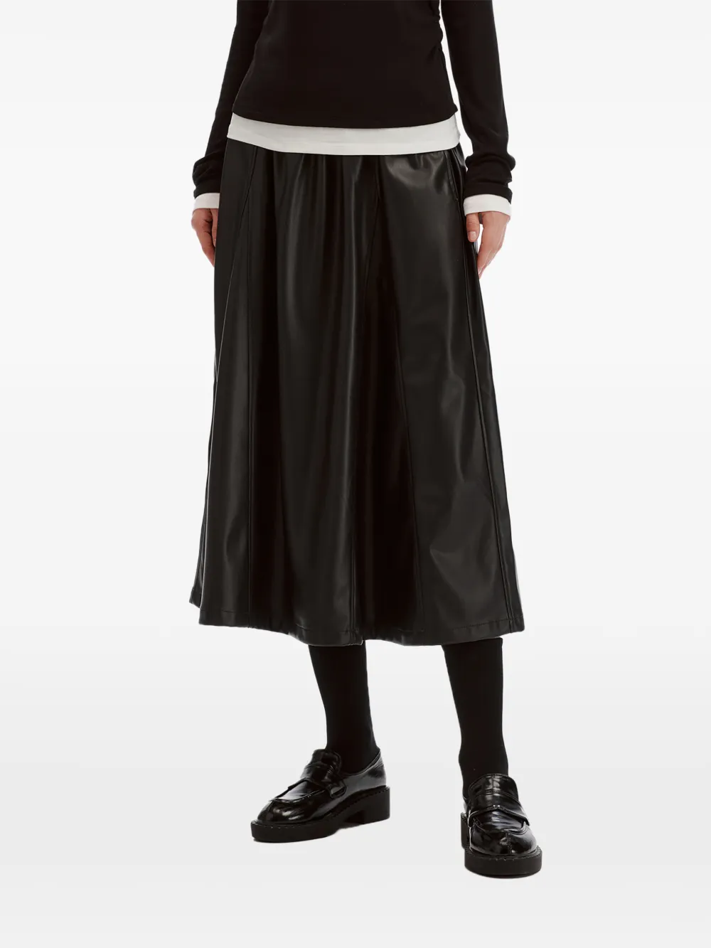 tout a coup Elastische rok met vlakken Zwart