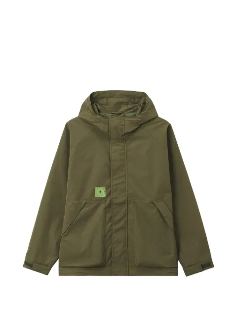 FINGERCROXX logo-print hooded jacket