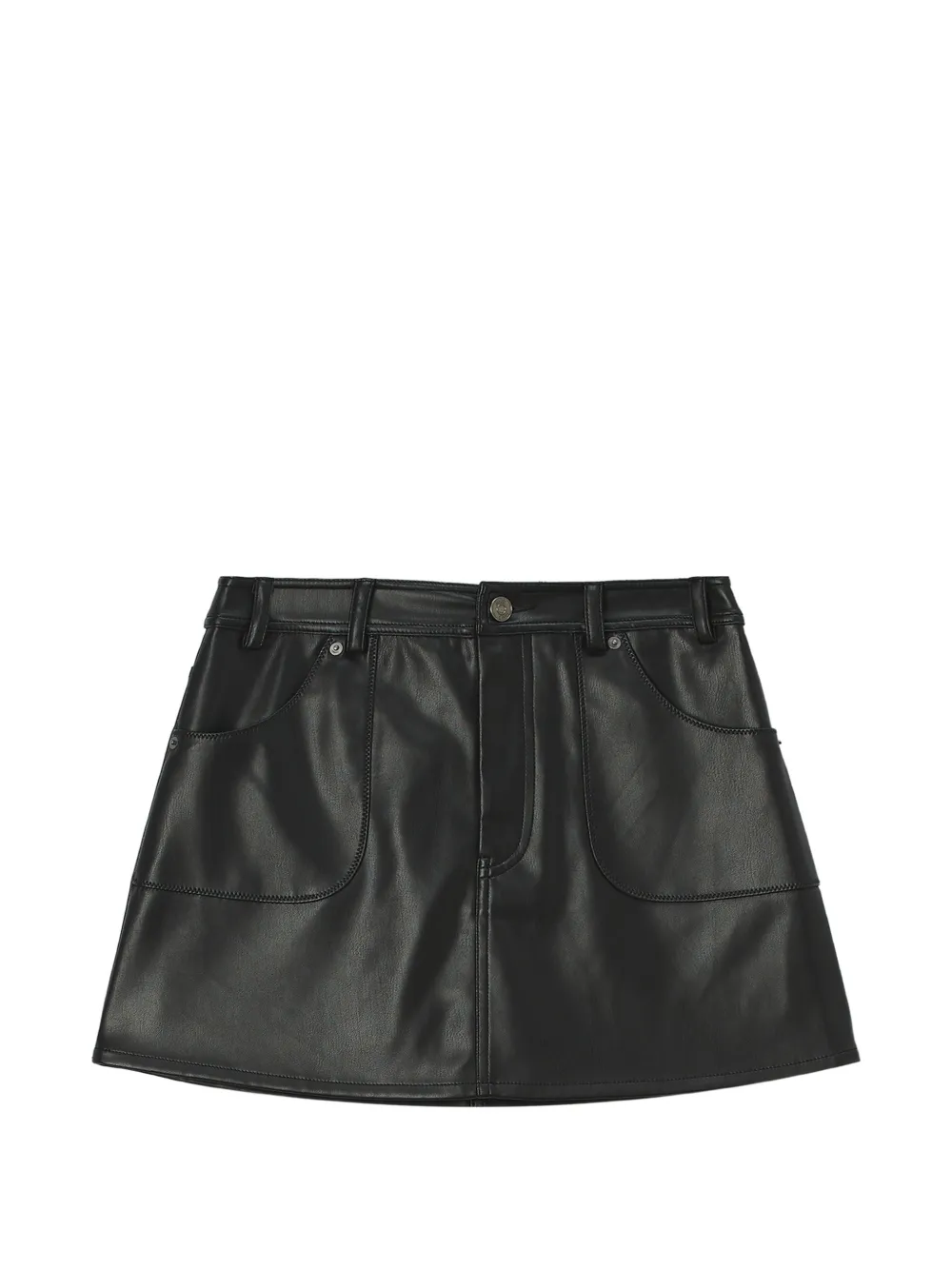 B+ab Pocket-detail A-line Mini Skirt In Black