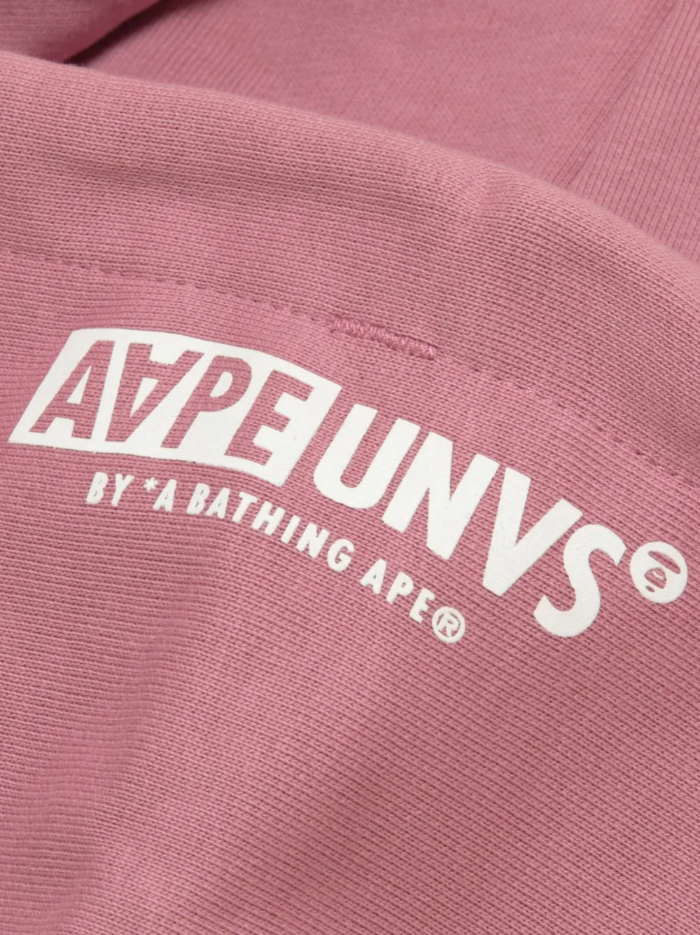 AAPE BY *A BATHING APE Hoodie met logoprint en rits Roze