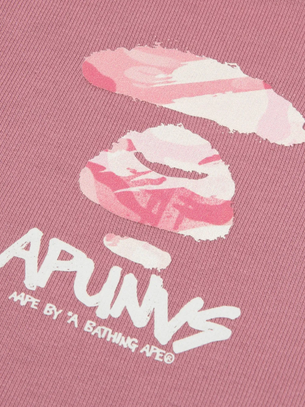 AAPE BY *A BATHING APE Hoodie met logoprint en rits Roze