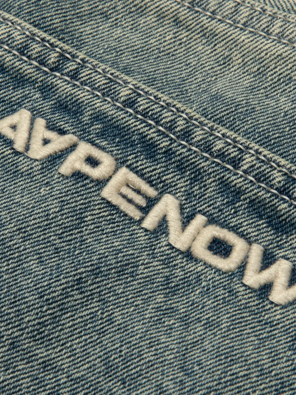 AAPE BY *A BATHING APE Straight jeans Blauw