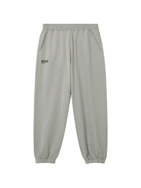 izzue logo-print elasticated track pants