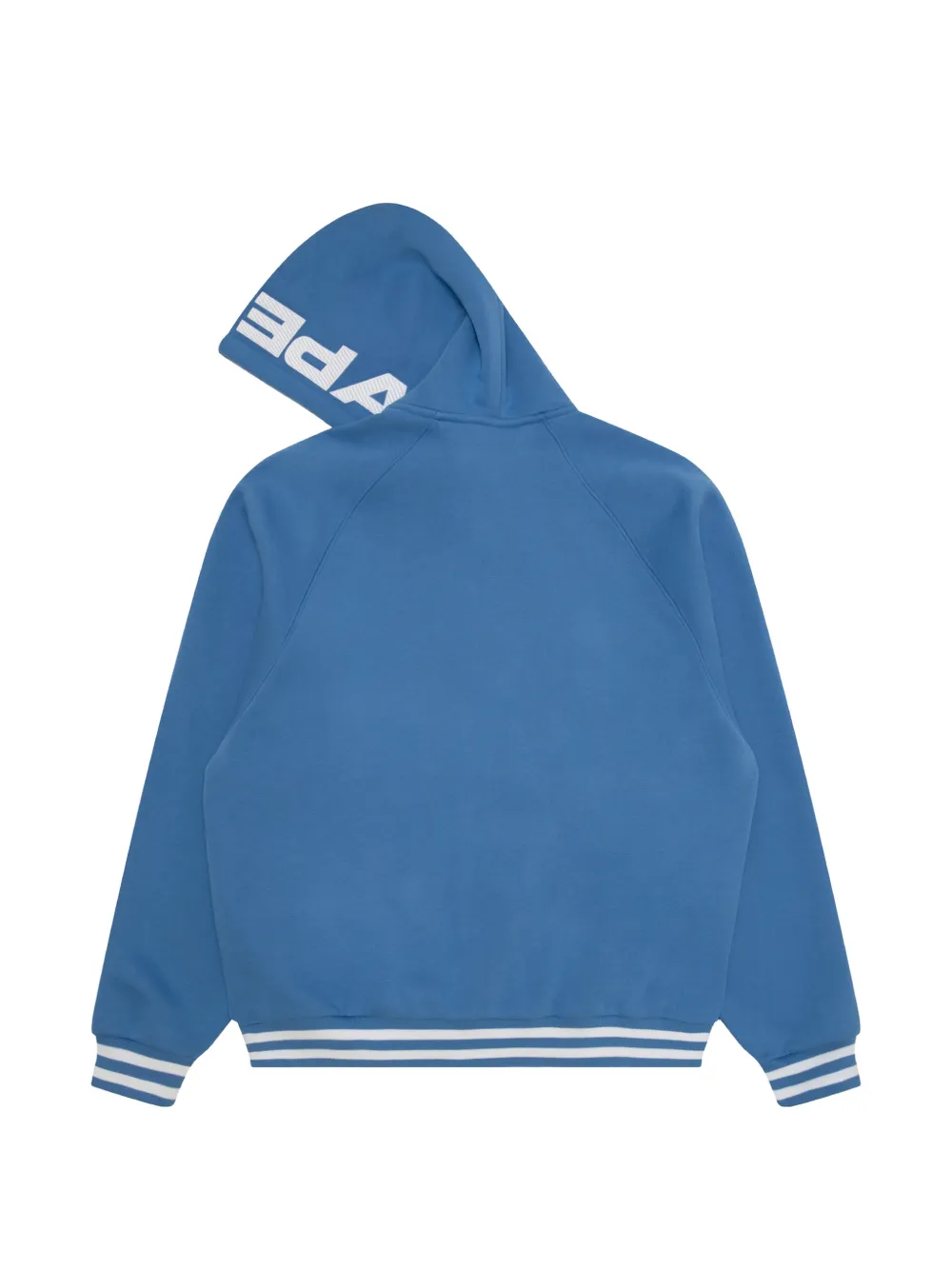 AAPE BY *A BATHING APE logo-patch press-stud hoodie Blauw