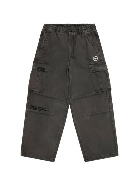 AAPE BY *A BATHING APE® logo-patch cargo trousers