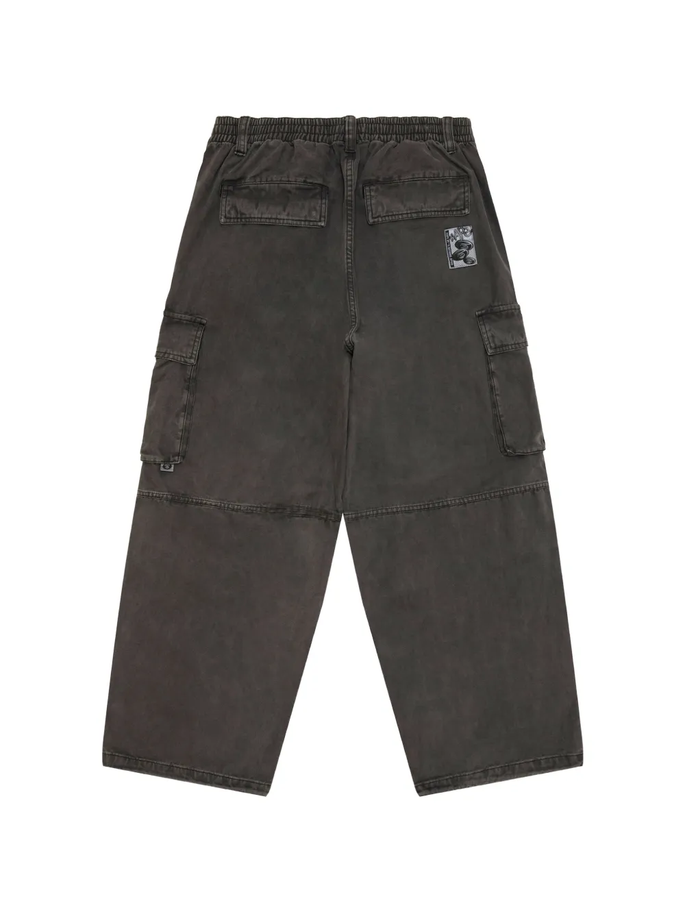 AAPE BY *A BATHING APE Cargo broek met logopatch Zwart