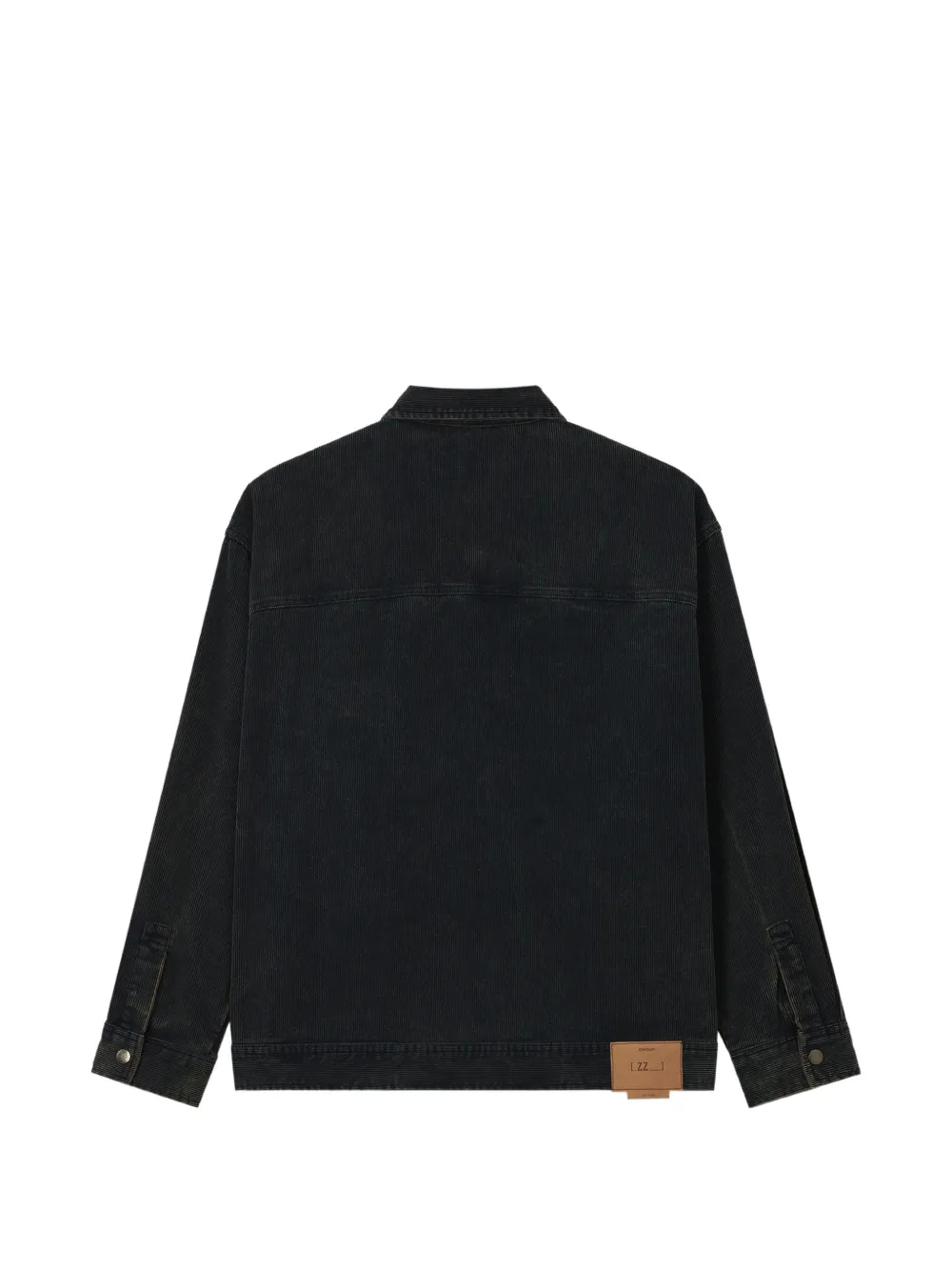izzue corduroy panelled jacket Zwart