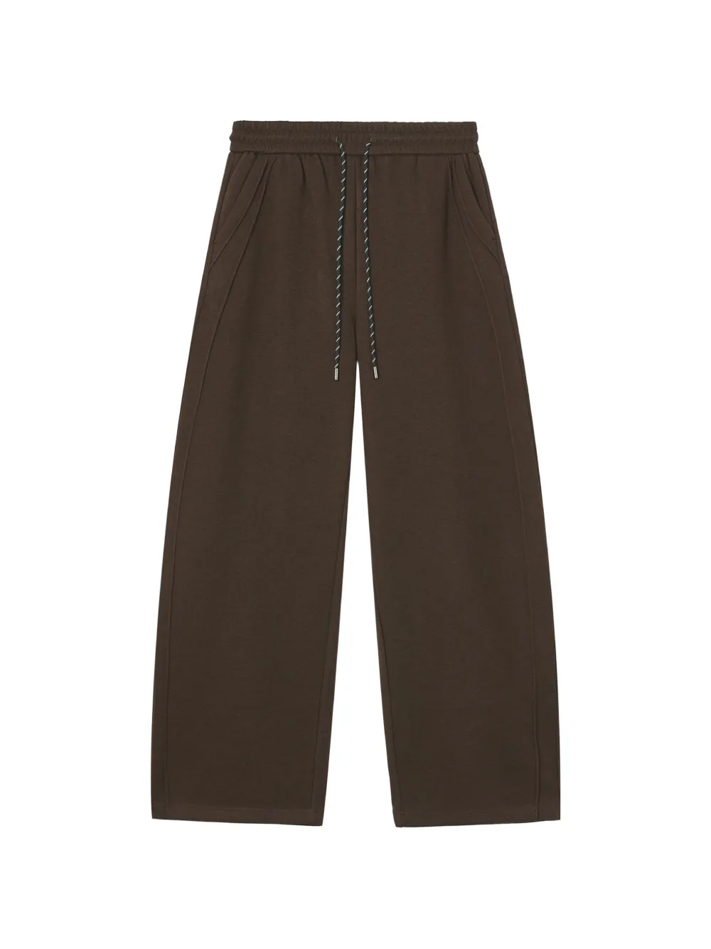 tout a coup drawstring wide-leg track pants - Marrone