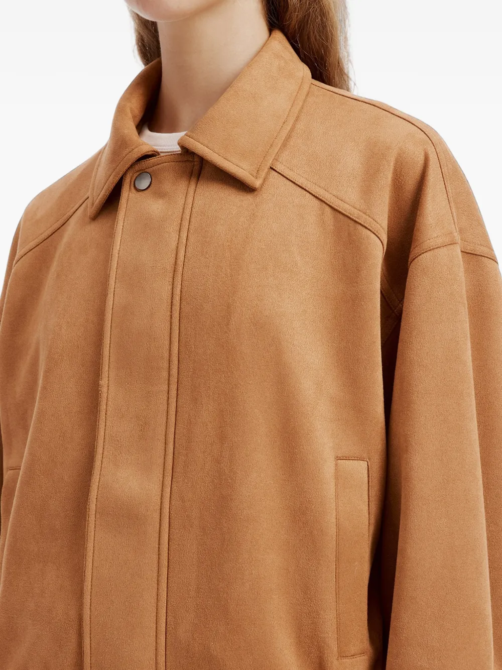 b+ab Shirtjack met elastische afwerking Beige