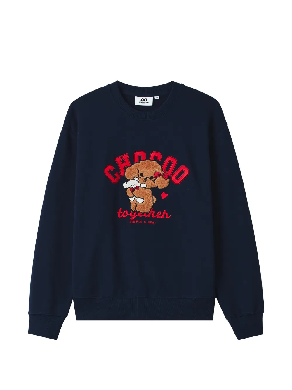Chocoolate Graphic-print Cotton Sweatshirt In Blue