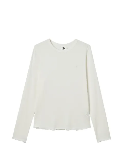 b+ab lettuce-hem long-sleeve T-shirt