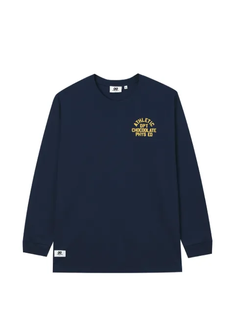 CHOCOOLATE logo-print long-sleeved T-shirt