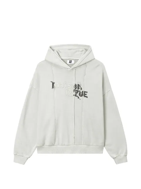 izzue logo-print hoodie