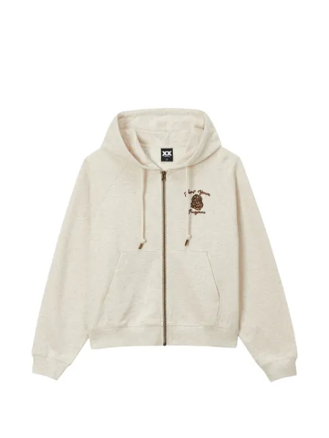 FINGERCROXX hoodie con estampado gráfico y cordones