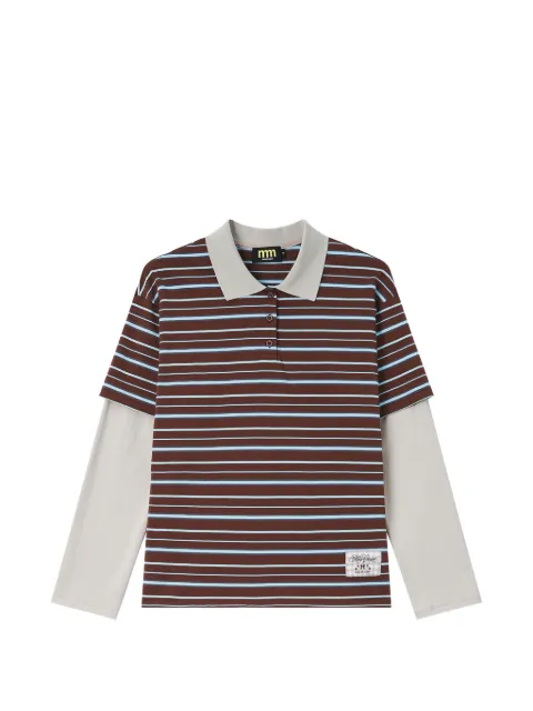 Mini Cream Gestreiftes Poloshirt